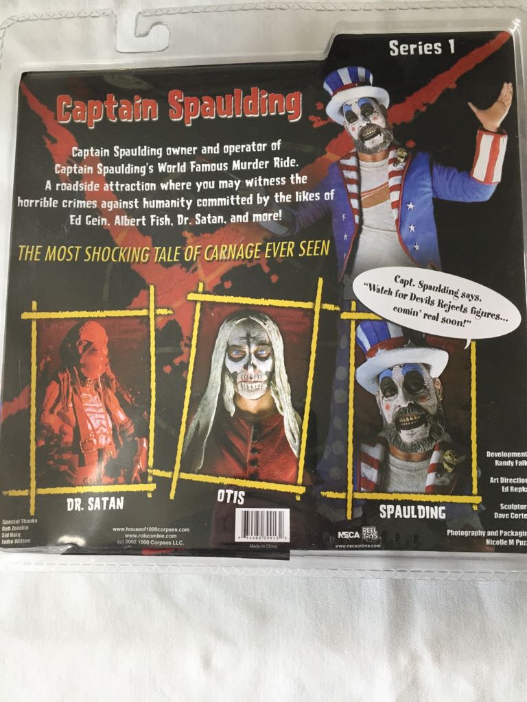Captain Spaulding - Neca/Reel Toys (House Of 1000 Corpses) action figure collectible [Barcode 634482399132] - Main Image 2