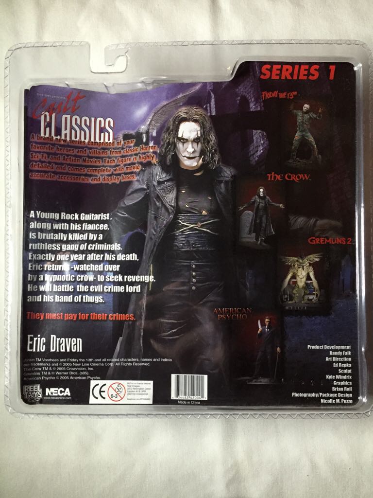 Neca Cult Classics: Series 1 - The Crow - Neca (The Crow) action figure collectible [Barcode 634482420041] - Main Image 2