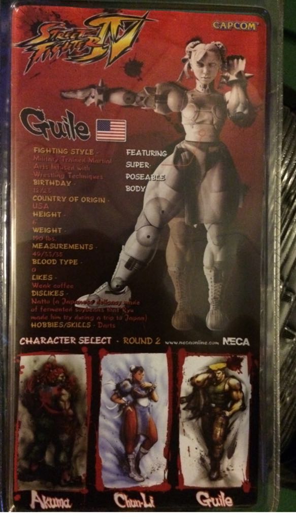 Capcom Street Fighter 4 Round 2 Guile Alternate Costume - Neca (Street Fighter) action figure collectible [Barcode 634482446584] - Main Image 2