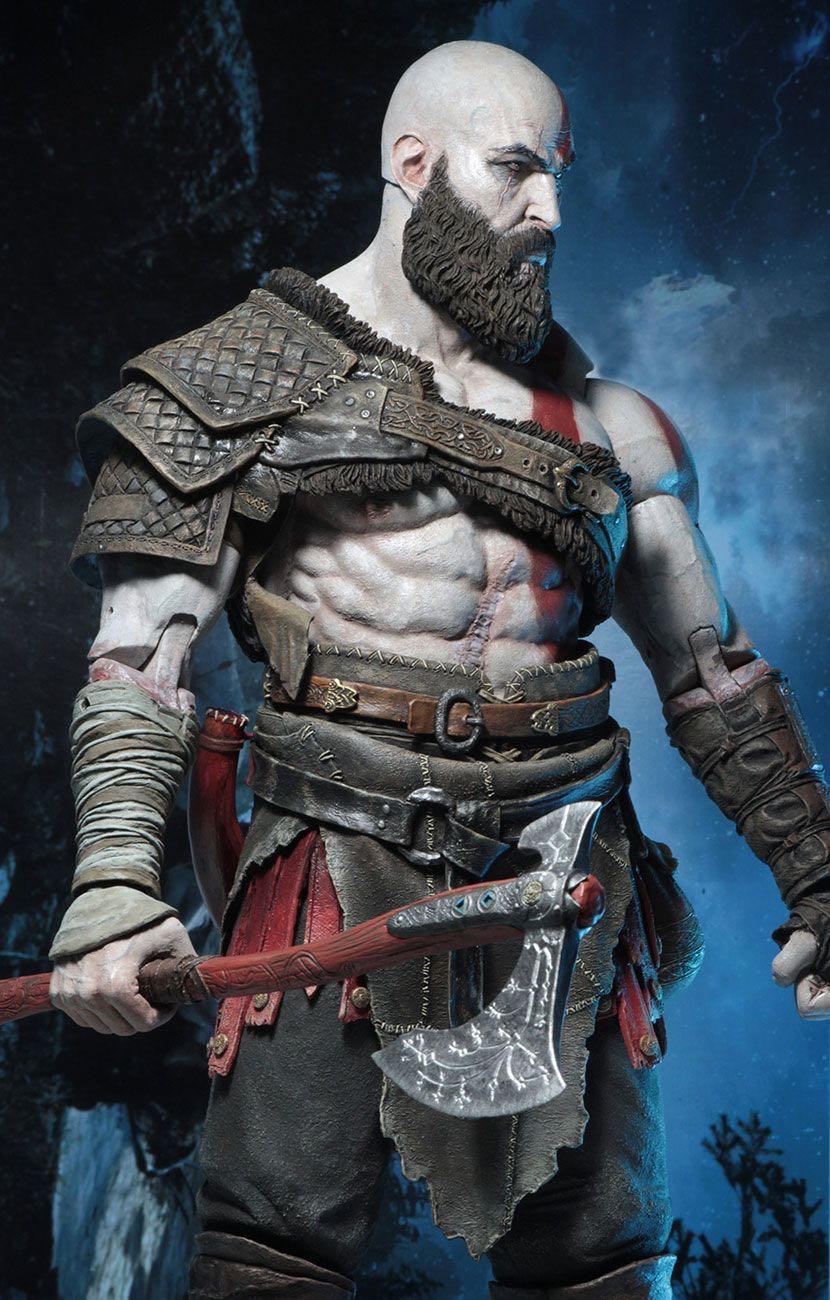 Kratos - Neca Toys (The Shapes Collection Wave 1) action figure collectible [Barcode 634482493236] - Main Image 3