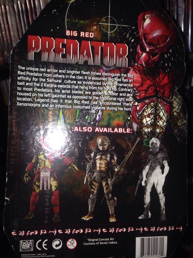 Big Red Predator - Neca (Predator) action figure collectible [Barcode 634482514801] - Main Image 2