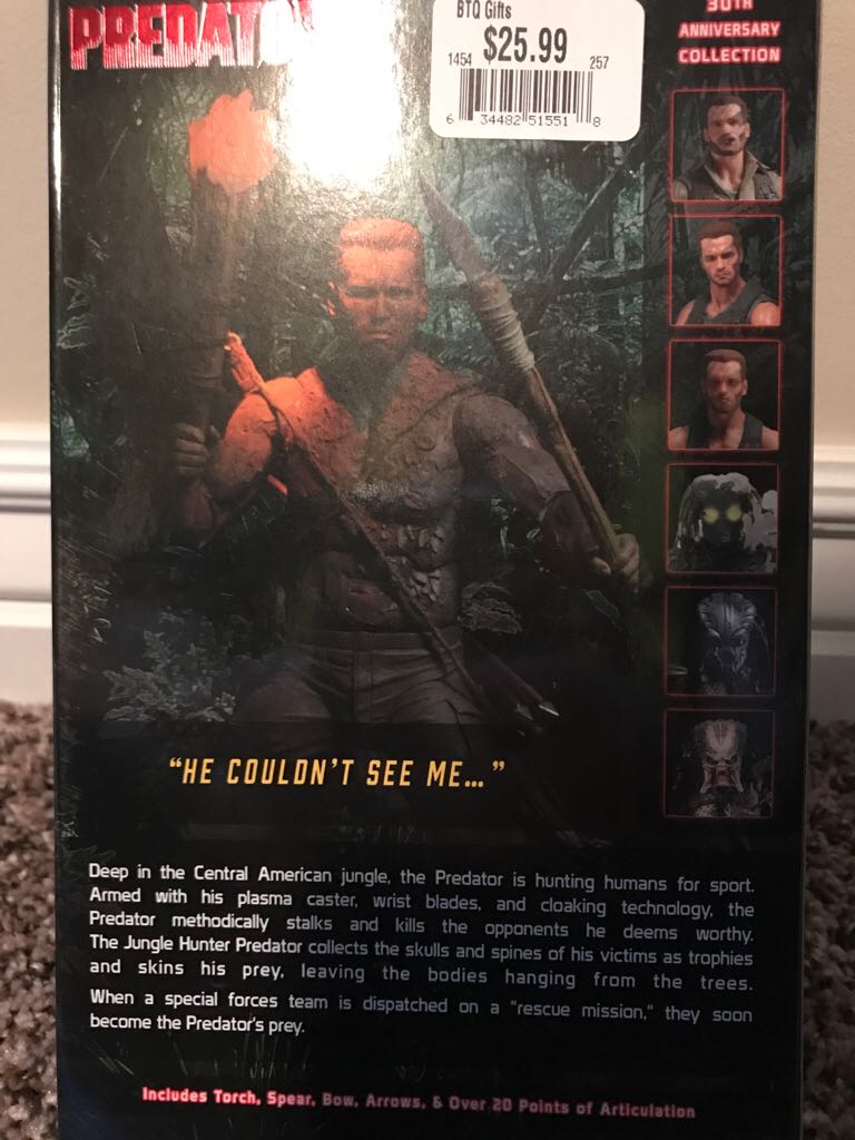 Dutch (Jungle Disguise) - NECA, Inc. (Predator) action figure collectible [Barcode 634482515556] - Main Image 2