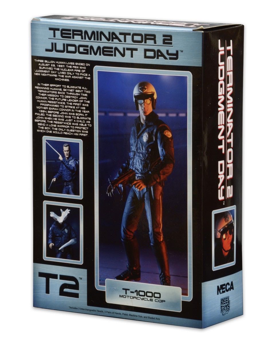 Neca Terminator T-1000 Motorcycle Cop - Neca Reel Toys (Terminator 2 Judgment Day) action figure collectible [Barcode 634482519141] - Main Image 4