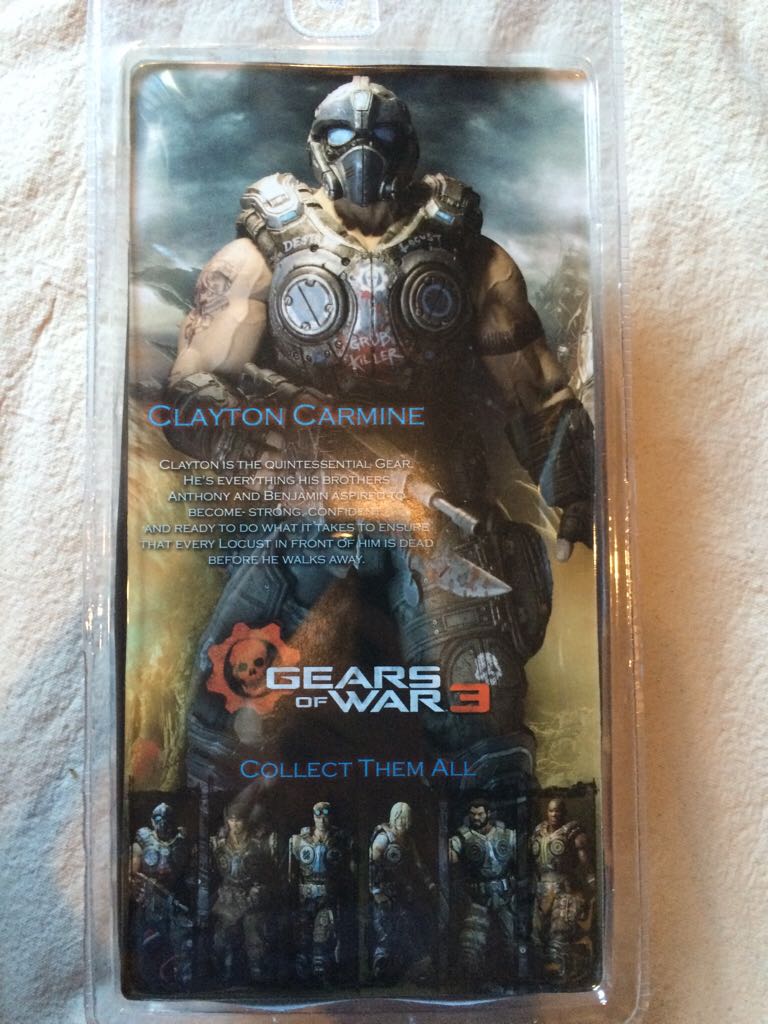 Gears Of War 3: Clayton Carmine  action figure collectible [Barcode 634482521564] - Main Image 2