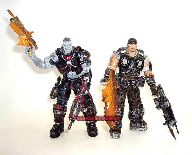 NECA Gears of War 3 Exclusive Action Figure 2Pack Marcus Fenix Locust Grunt  action figure collectible [Barcode 634482521915] - Main Image 2