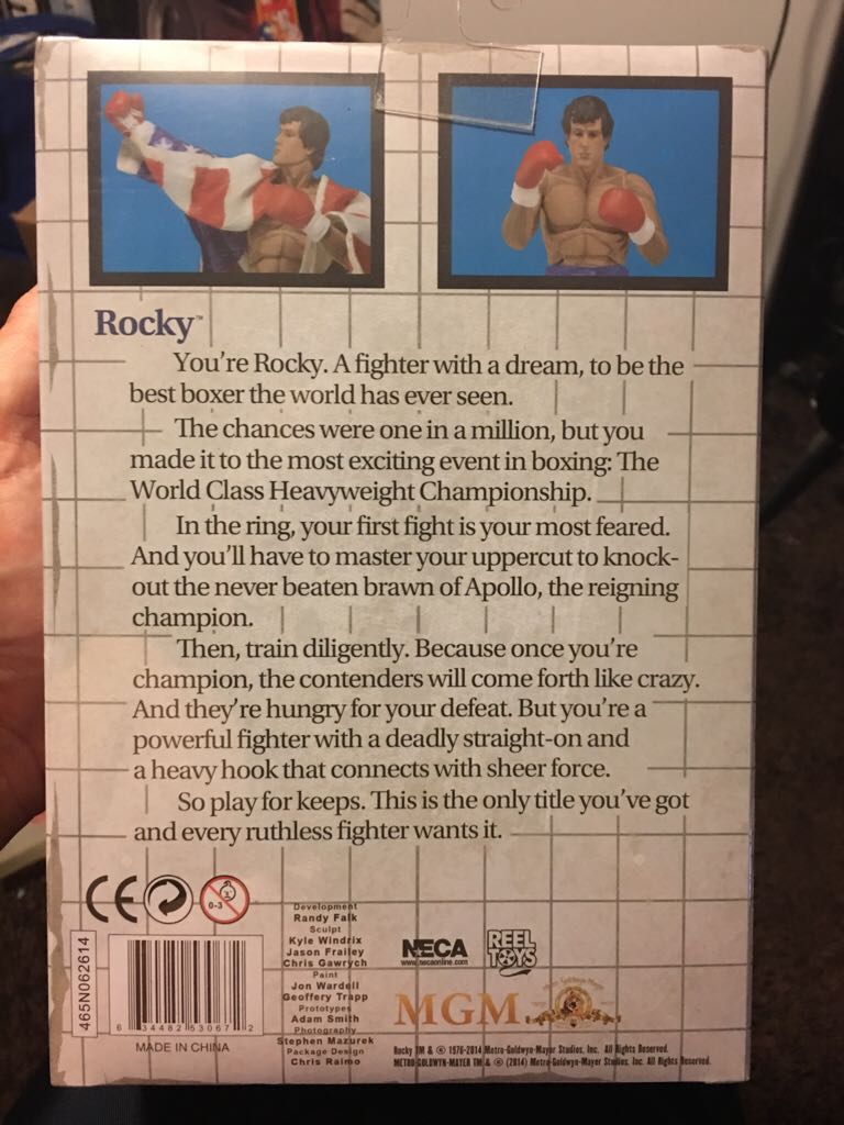 Rocky - Classic Video Game Appearance - NECA - REEL TOYS (Rocky) action figure collectible [Barcode 634482530672] - Main Image 2