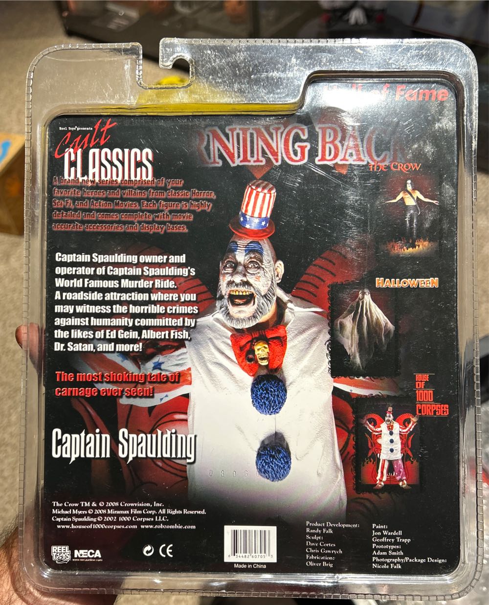 House Of 1000 Corpses Cult Classics Captain Spaulding - Neca (Hall Of Fame) action figure collectible [Barcode 634482607053] - Main Image 4