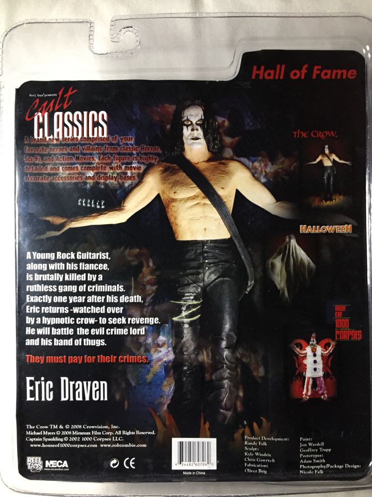 Eric Draven - Neca Reel Toys (Cult Classics) action figure collectible [Barcode 634482607060] - Main Image 2