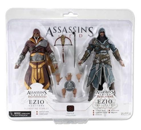 Assassins Creed: Ezio Auditore (Florentine Scarlet & Caspian Teal) - NECA/Player Select (Assassin’s Creed) action figure collectible [Barcode 634482608173] - Main Image 2