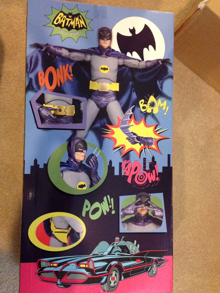NECA Batman Adam West Action Figure, 1/4 Scale - Reel Toys (Adam West) action figure collectible [Barcode 634482612422] - Main Image 2