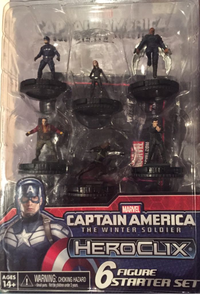 Captain América The Winter Soldier - Heroclix (6 Figures Starter Set) action figure collectible [Barcode 634482714201] - Main Image 1