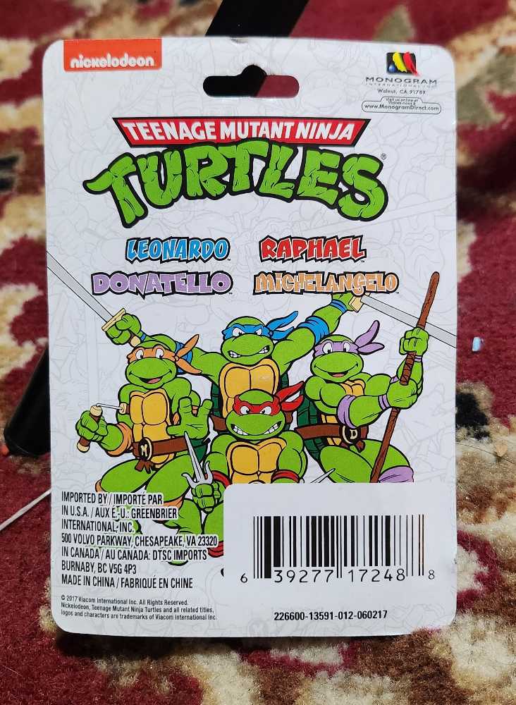 Other TMNT: Teenage Mutant Ninja Turtles Keychain Set Of 4  - Nickelodeon (Teenage Mutant Ninja Turtles) action figure collectible [Barcode 639277172488] - Main Image 2