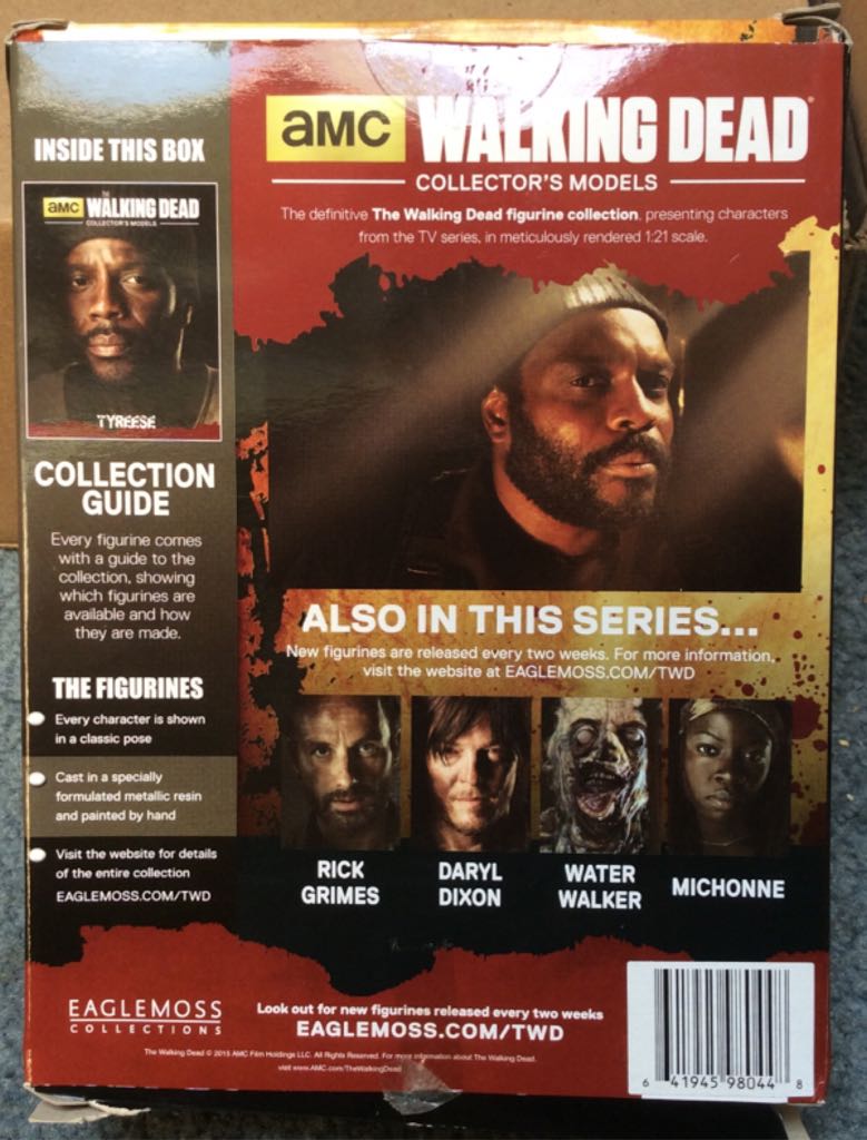 The Walking Dead: Collector’s Models #6 Tyreese-2016-NY - Eaglemoss Collections (The Walking Dead) action figure collectible [Barcode 641945980448] - Main Image 2