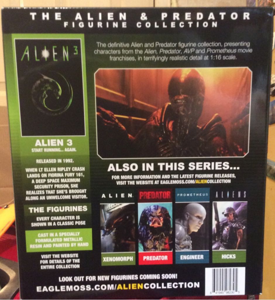 Alien: Alien 3: Xenomorph ALIEN - Eaglemoss Collections (Space/Horror) action figure collectible [Barcode 641945982305] - Main Image 2
