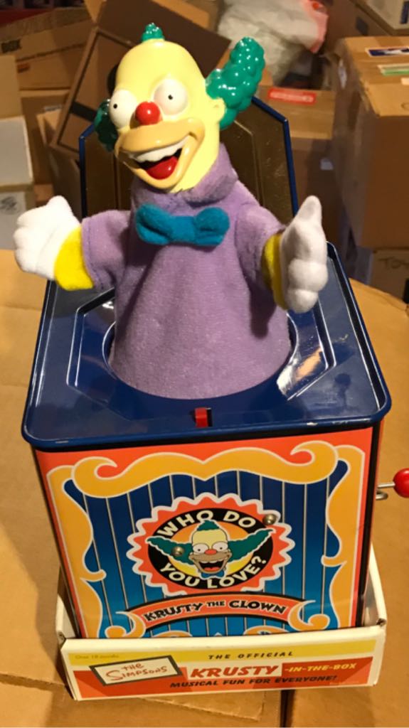 Simpsons: Krusty-in-the-box Pop up  - Rocket USA (The Simpsons) action figure collectible [Barcode 642063008106] - Main Image 1
