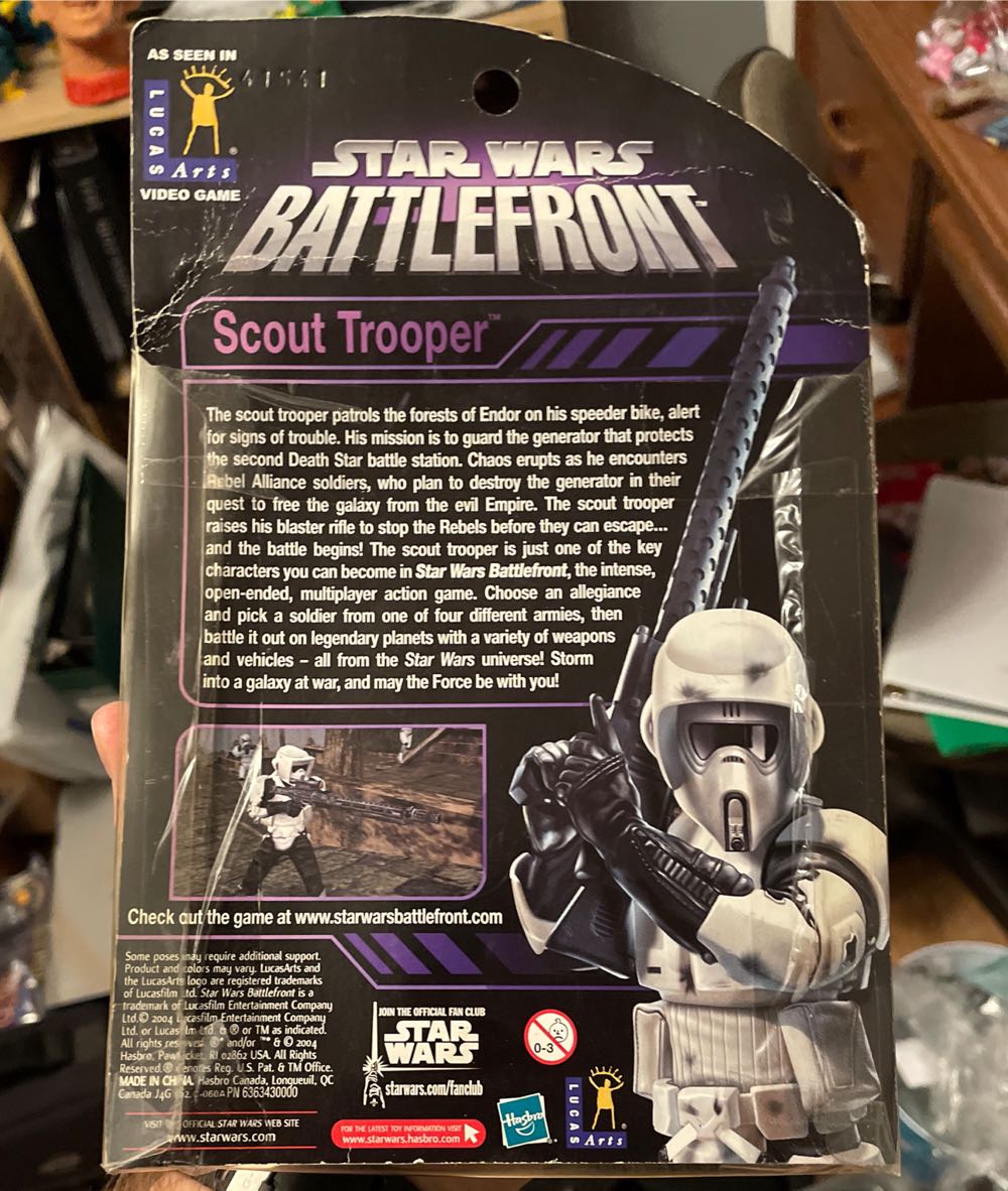 Scout Trooper - LucasArts Video Game / Hasbro (Battlefront) action figure collectible [Barcode 653569010159] - Main Image 2