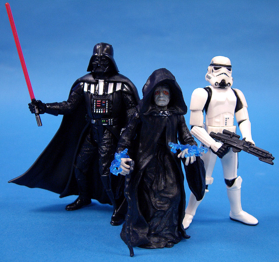 Darth Vader , Emperor Palpatine , Stormtrooper - Star Wars Commemorative Trilogy DVD Collection - Hasbro (Star Wars) action figure collectible [Barcode 653569010845] - Main Image 3