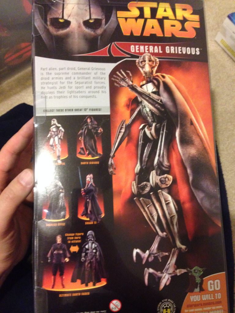 12” General Grievous  - Hasbro (Revenge Of The Sith) (2005 Revenge of the Sith) action figure collectible [Barcode 653569013570] - Main Image 2