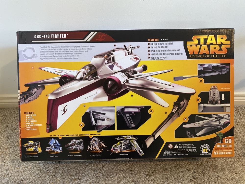 ARC-170 Fighter - Hasbro (Star Wars Revenge of the Sith) action figure collectible [Barcode 653569024156] - Main Image 3