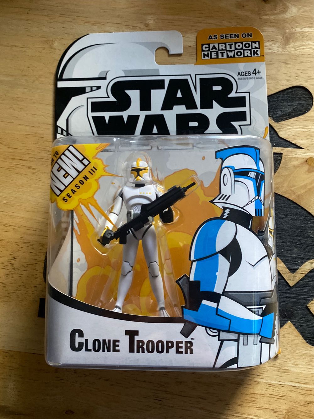 Clone Trooper (Blue) Clone Wars Animated - Hasbro (Clone Wars Animated Series Season III) action figure collectible [Barcode 653569054030] - Main Image 4