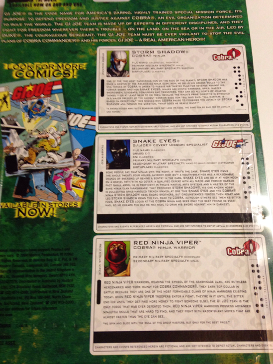 2005 Comic Book 3-Packs Set #21 - Hasbro (G.I. Joe) action figure collectible [Barcode 653569054061] - Main Image 2