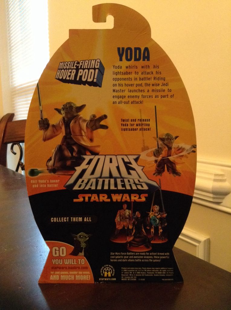 Star Wars Yoda - Hasbro (Force Battlers) action figure collectible [Barcode 653569057116] - Main Image 2