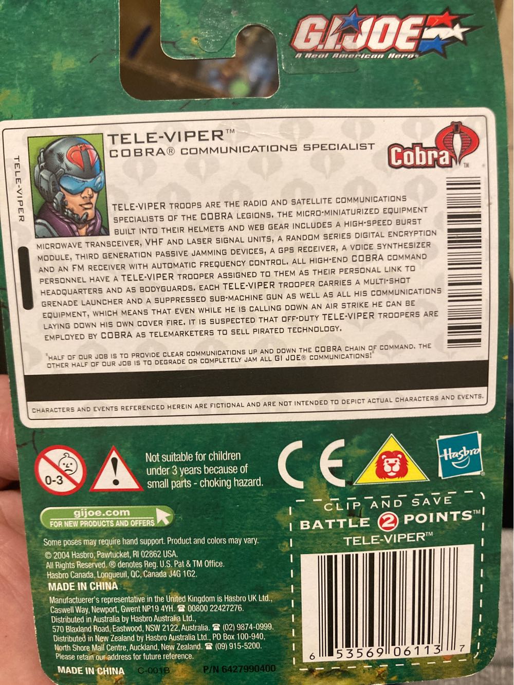 TeleViper - Hasbro - G.I. Joe (G.I. Joe - Valor vs Venom) action figure collectible [Barcode 653569061137] - Main Image 2