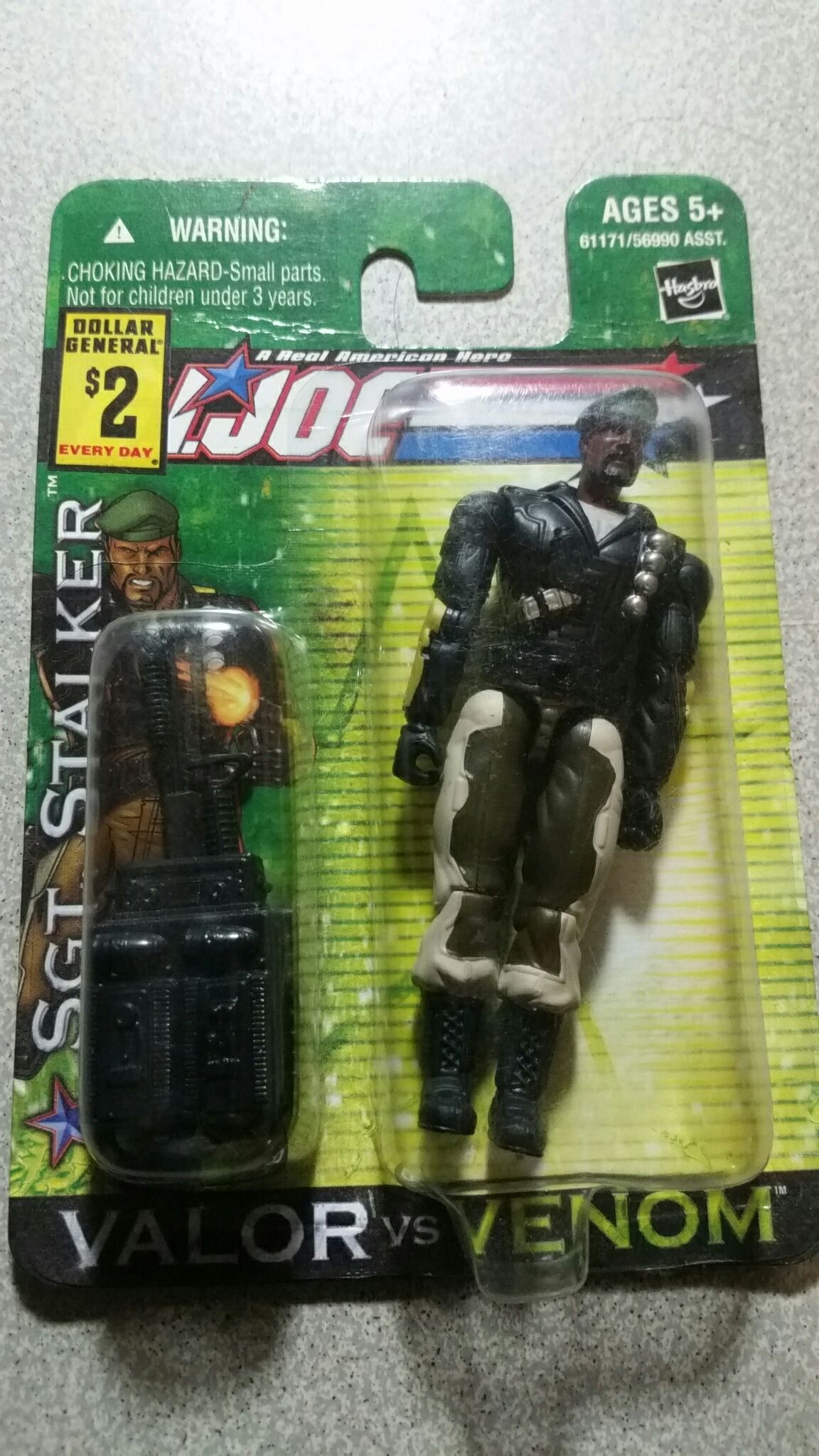 G.I. Joe- Valor vs Venom: SGT. Stalker - Hasbro (G.I. Joe: Valor vs Venom) action figure collectible [Barcode 653569061182] - Main Image 1
