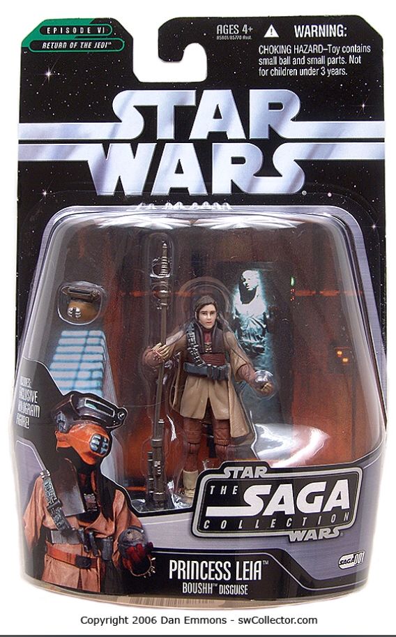 Princess Leia (Boushh Disguise) - Saga Collection 1 - Hasbro (Star Wars - The Saga Collection) action figure collectible [Barcode 653569089810] - Main Image 2