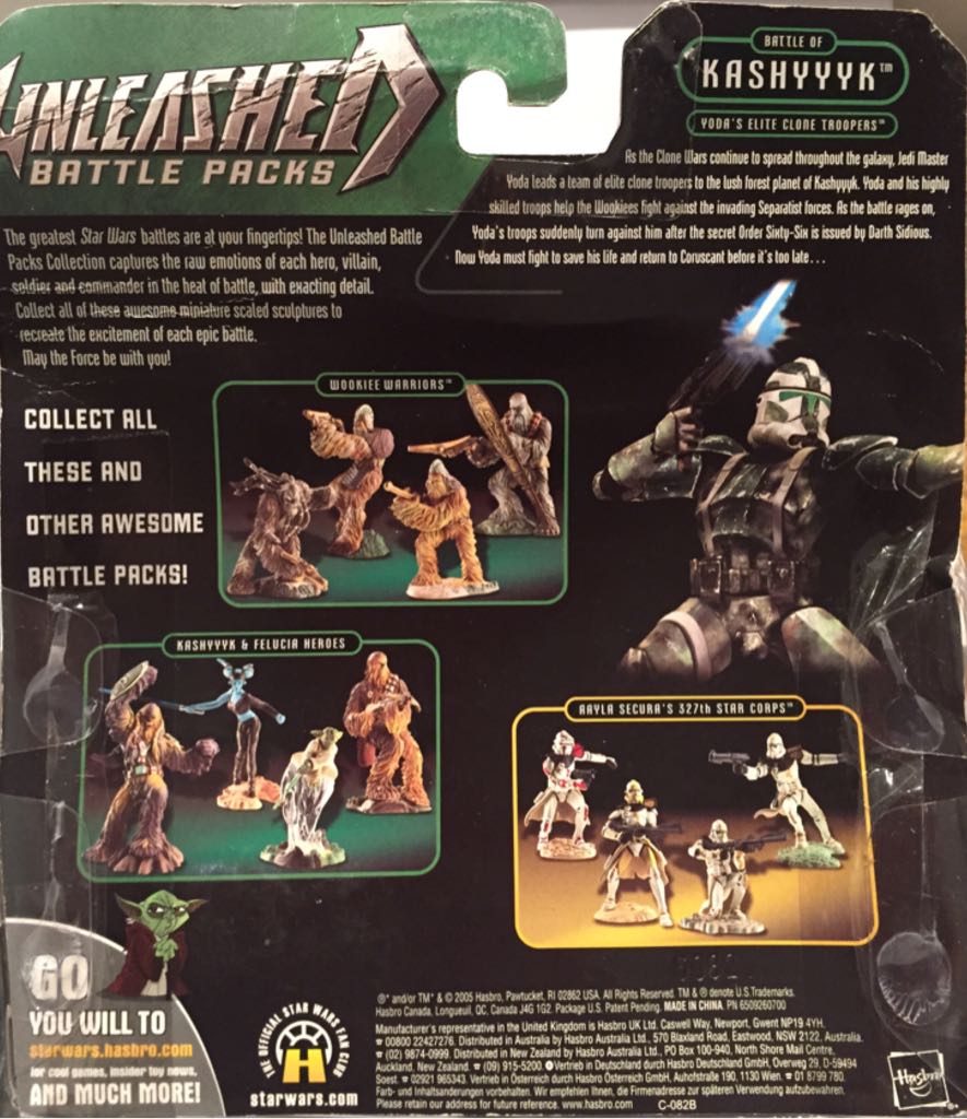 STAR WARS Battle Of Kashyyyk Yodas Elite Clone Troopers - Hasbro (Unleashed Battle Packs Episode III) action figure collectible [Barcode 653569096351] - Main Image 2