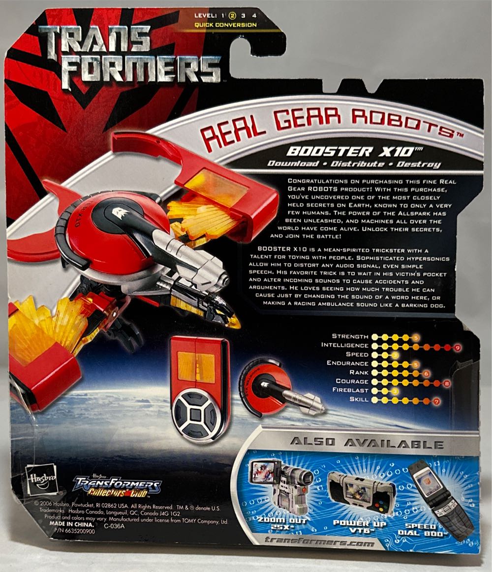 Booster X10 - Hasbro (Transformers Real Gear Robots) action figure collectible [Barcode 653569098744] - Main Image 2