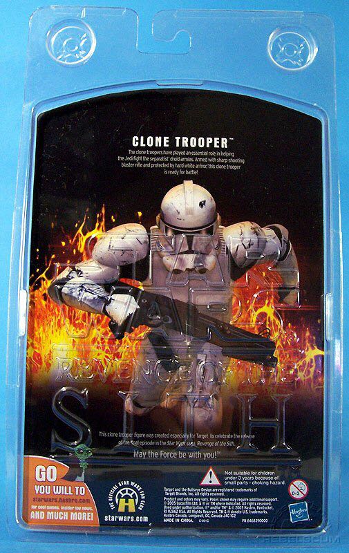 Clone Trooper (Target Exclusive) - Star Wars (Revenge Of The Sith) - Hasbro (Star Wars) action figure collectible [Barcode 653569100539] - Main Image 2