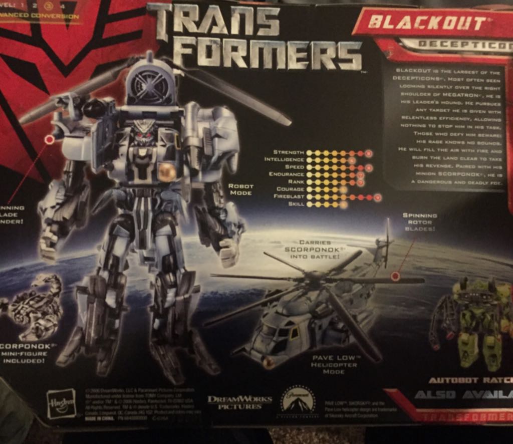 Blackout - Hasbro (Transformers Automorph Technology) action figure collectible [Barcode 653569111047] - Main Image 2