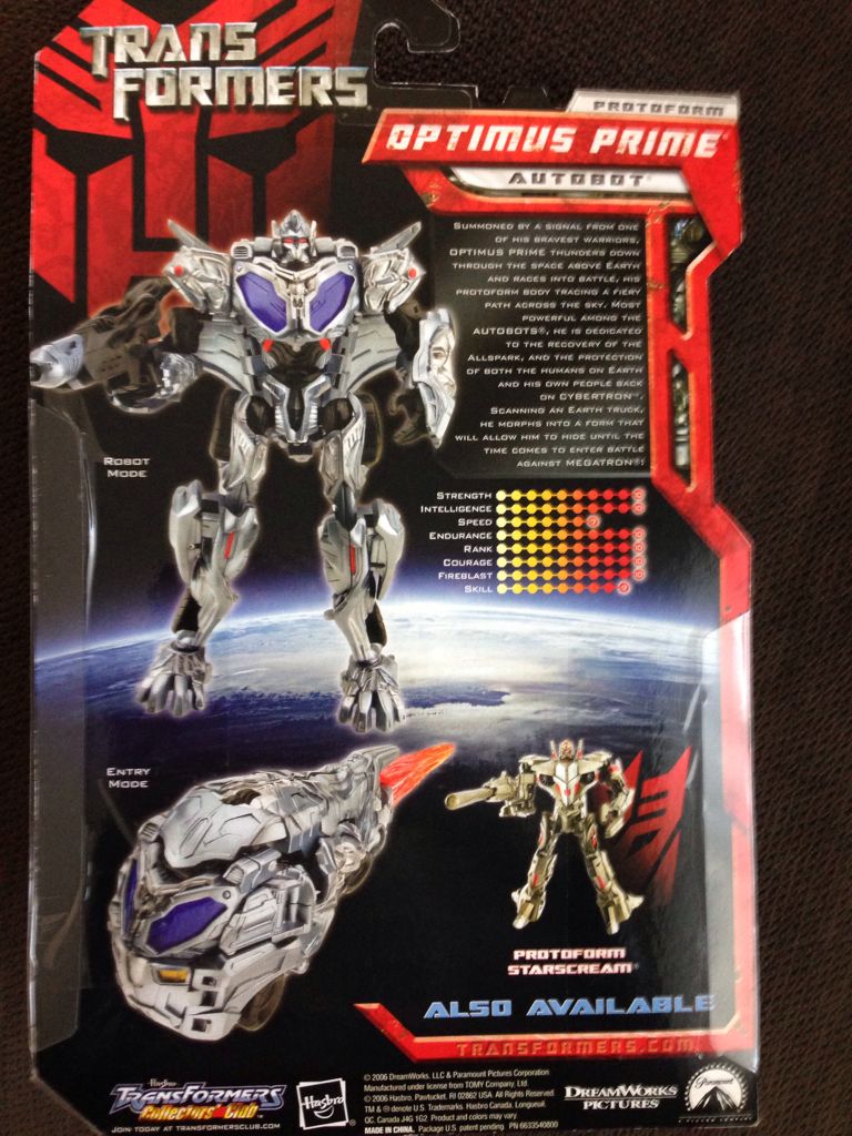 Optimus Prime™ Autobot® Protoform - Hasbro (Transformers) action figure collectible [Barcode 653569111085] - Main Image 2