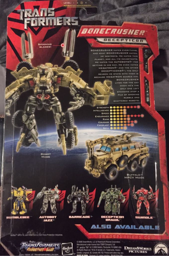 Transformers: Bonecrusher - Hasbro (Transformers Movie (2007)) action figure collectible [Barcode 653569111139] - Main Image 2