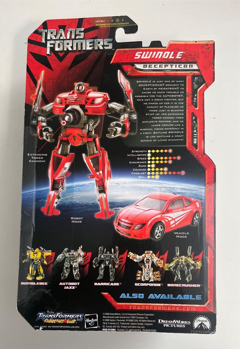 Swindle - Hasbro (Transformers [2007]) action figure collectible [Barcode 653569111153] - Main Image 2