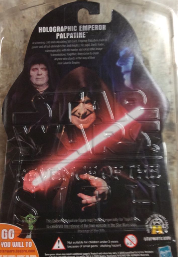 Palpatine (Darth Sidious) (Holographic Emperor) - Hasbro (Revenge Of The Sith (Exclusives)) action figure collectible [Barcode 653569116196] - Main Image 2