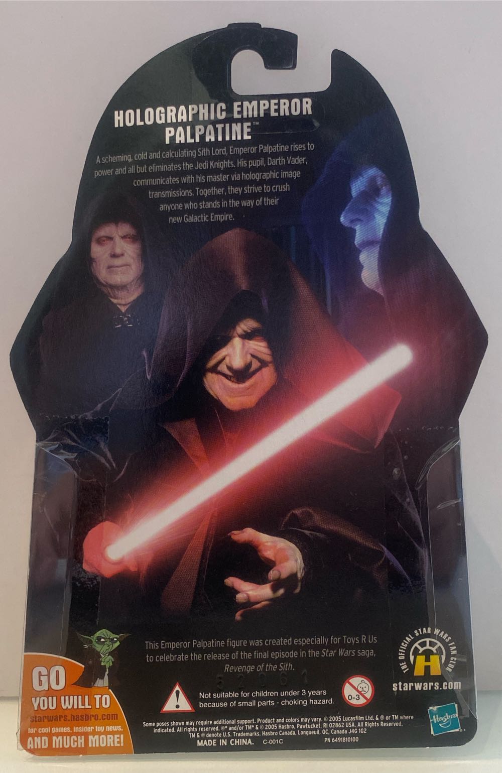 Palpatine (Darth Sidious) (Holographic Emperor) - Hasbro (Revenge Of The Sith (Exclusives)) action figure collectible [Barcode 653569116196] - Main Image 4