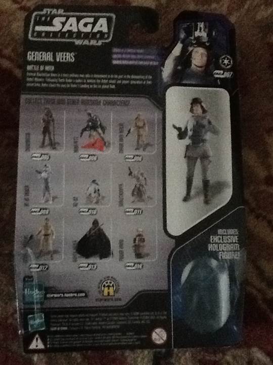 General Veers - Saga Collection 07 - Hasbro (Star Wars: Saga Collection: 3”) action figure collectible [Barcode 653569117896] - Main Image 2