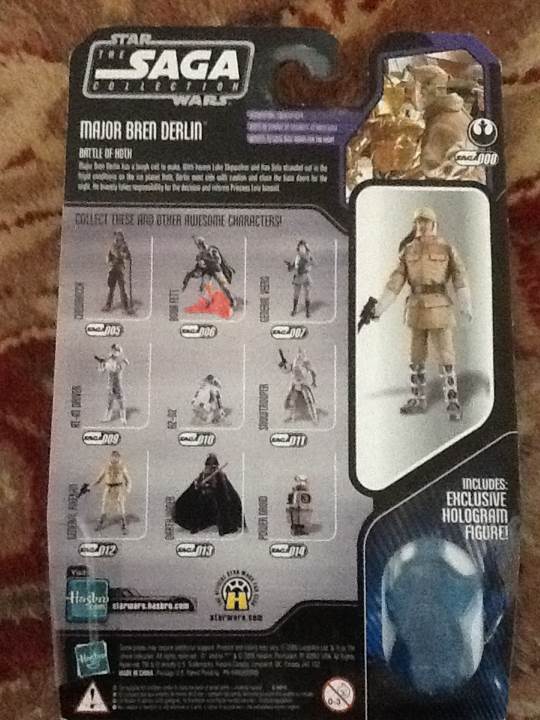 Major Bren Derlin - Saga Collection 08 - Hasbro (Star Wars: Episode V - The Empire Strikes Back) action figure collectible [Barcode 653569117902] - Main Image 2