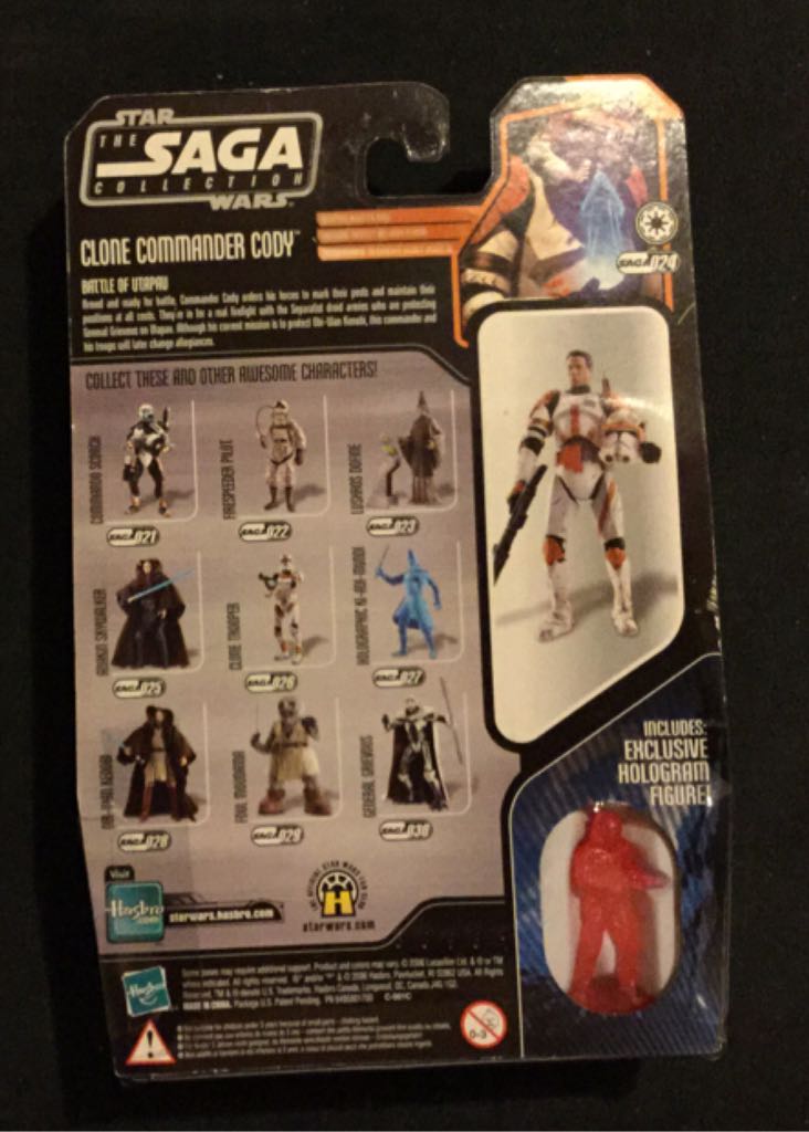 Clone Commander Cody - Saga Collection 24 - Hasbro (Star Wars (Saga Collection)) action figure collectible [Barcode 653569123309] - Main Image 2