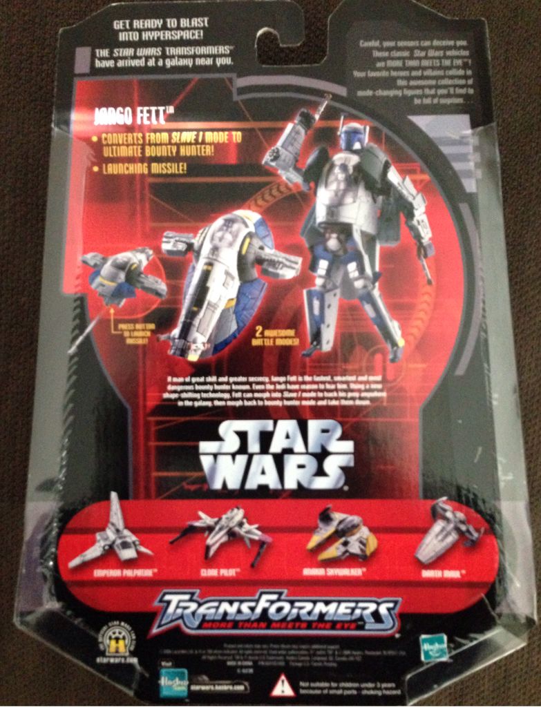 Transformers Jango Fett™ To Slave 1™ - Hasbro (Transformers Crossovers (Star Wars)) action figure collectible [Barcode 653569132615] - Main Image 2
