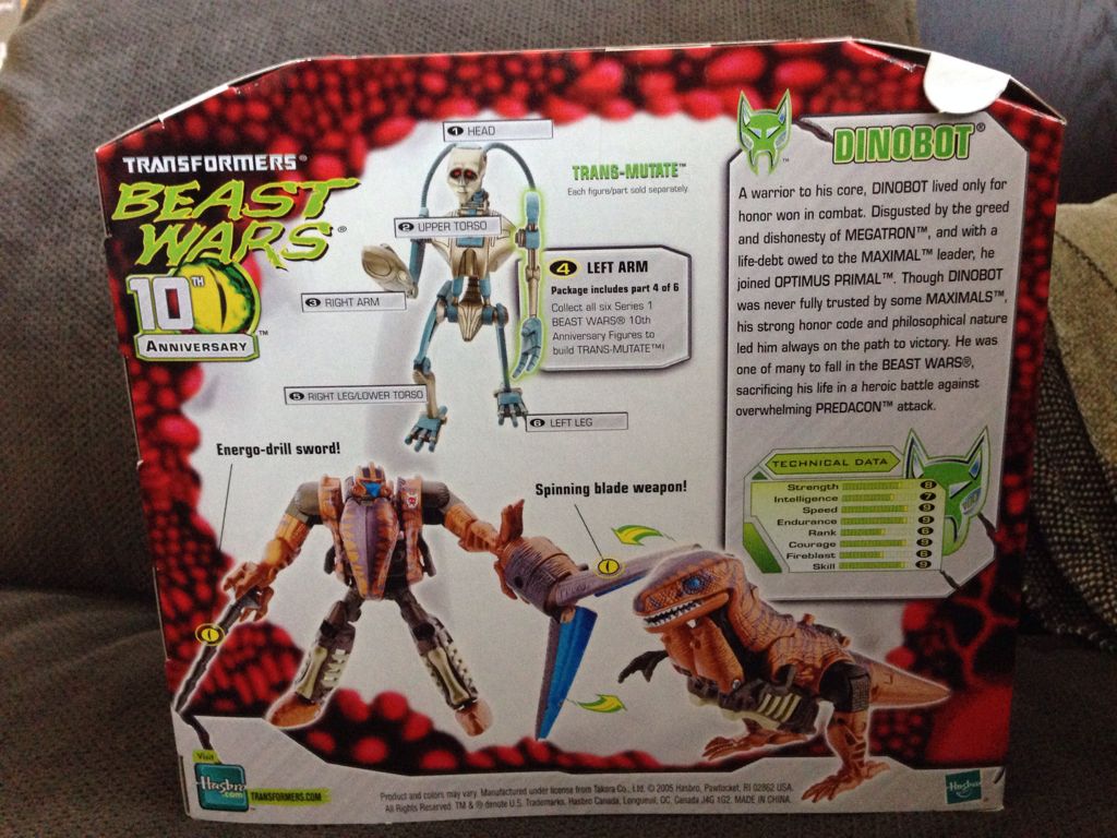 Dinobot (Build-A-Figure Transmutate) - Hasbro (Transformers: Beast Wars) action figure collectible [Barcode 653569136040] - Main Image 2