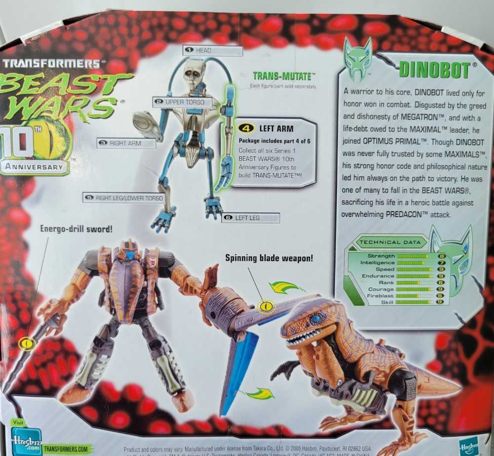 Dinobot (Build-A-Figure Transmutate) - Hasbro (Transformers: Beast Wars) action figure collectible [Barcode 653569136040] - Main Image 4