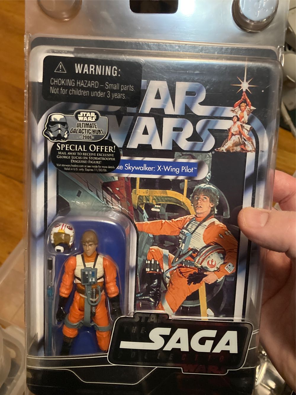 Luke Skywalker (X-Wing Pilot) - Vintage Saga Collection - Hasbro (Star Wars - The Saga Collection) action figure collectible [Barcode 653569136866] - Main Image 3