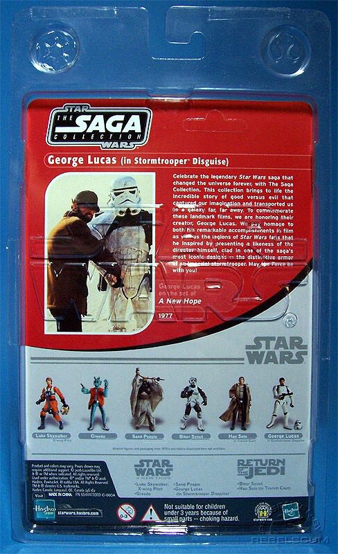 George Lucas (Stormtrooper Disguise) - Hasbro (Star Wars: The Saga Collection) action figure collectible [Barcode 653569137429] - Main Image 2