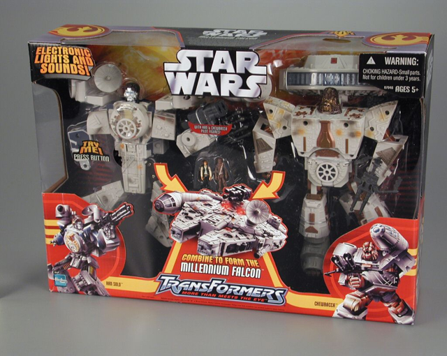 Transformers Han Solo & Chewbacca Star Wars Millennium Falcon - Hasbro (Transformers Crossovers (Star Wars)) action figure collectible [Barcode 653569139256] - Main Image 2