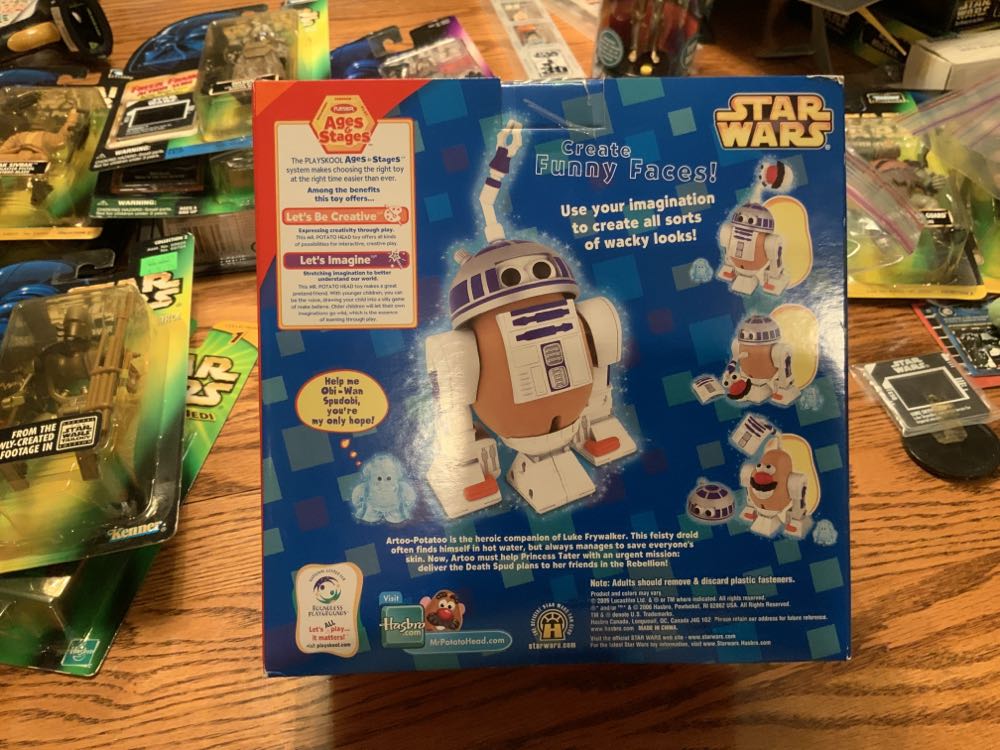 Mr. Potato Head -Artoo-Potatoo With Princess Tater - Playschool / Hasbro (Star Wars Playschool Galactic Heroes Figures) action figure collectible [Barcode 653569143994] - Main Image 2