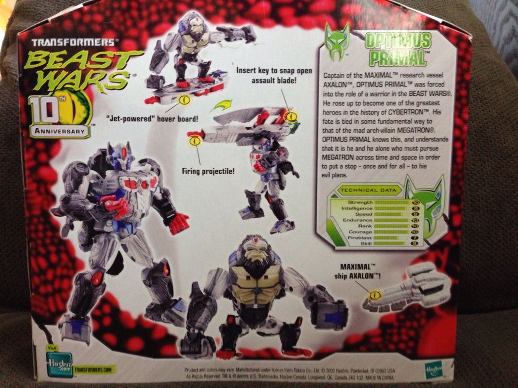 Optimus Primal - Hasbro (Transformers: Beast Wars) action figure collectible [Barcode 653569144533] - Main Image 2