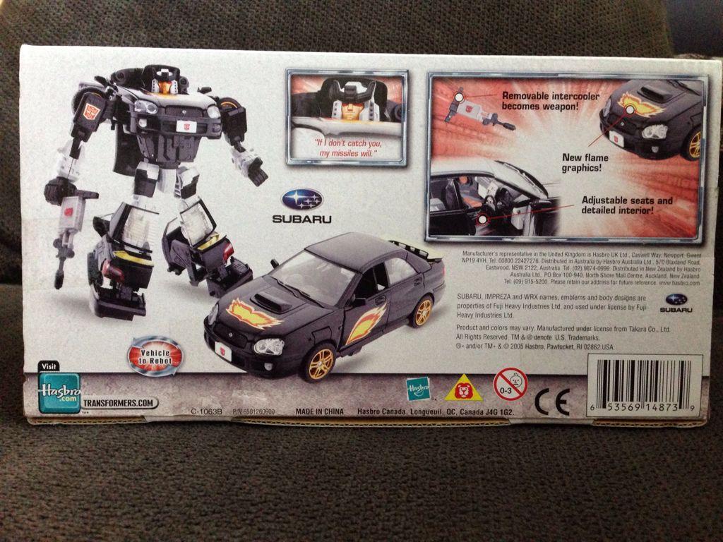 Ricochet™ (Subaru Impreza WRX) - Hasbro (Alternators) action figure collectible [Barcode 653569148739] - Main Image 2